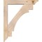 Ekena Millwork Merced Traditional Smooth Bracket w/ Offset Brace, Douglas Fir, 5 1/2"W x 30"D x 36"H BKT0604X30X36MRC01SDF - alternate 2